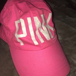 VS PINK Hot Pink Baseball Hat